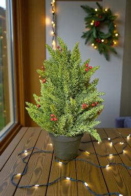 Small Evergreen Berry Pot 17in