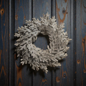 Shimmer Fir Wreath 8in