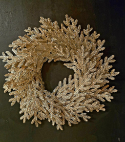 Champagne Wreath 8in