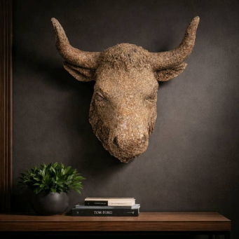 Cow Head 20x20in