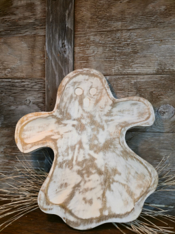 Wooden Ghost Tray 13.8x12.6in