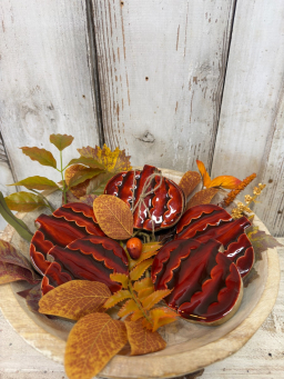 Pumpkin Coasters Set 4 3.9x3.2