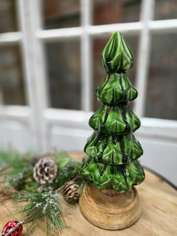 Large Carved Enamel Tree 10.2x3.9in