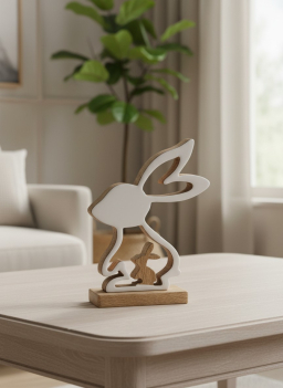 Double Bunny 9x6in