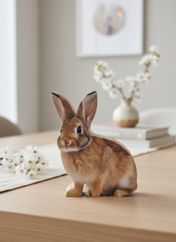 Realistic Bunny 6x4in