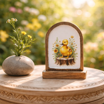 Baby Duckling Plaque 6x4in