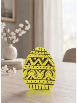 Yellow Designer Egg 4x2in