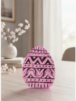 Pink Designer Egg 4x2in