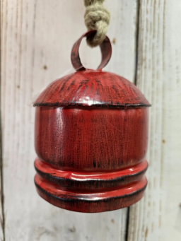 Red Jingle Jangle Bell 7x8in