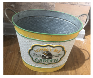 Bumble Bee Bucket 11x9x9in