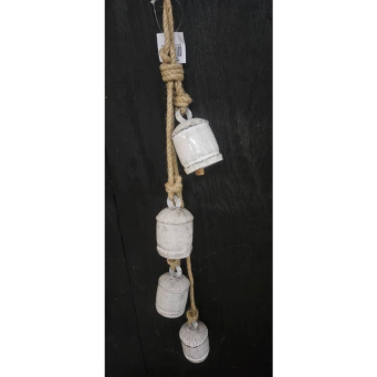 White Vintage Bell Bunch 29in