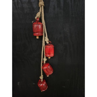 Red Vintage Bell Bunch 29in