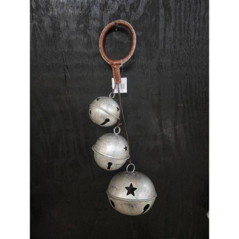 Silver Rustic Ringer Bells Bunch 22in