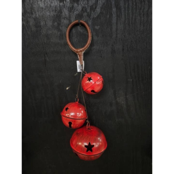 Red Rustic Ringer Bells Bunch 22in
