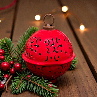 Red LED Bell 6x7.75in