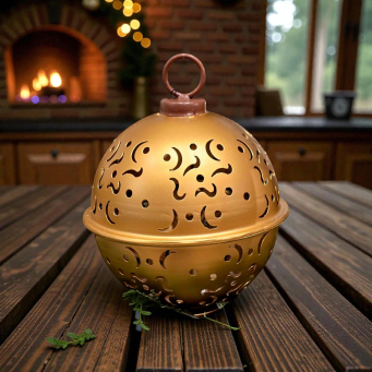 Gold LED Bell 6x7.75in