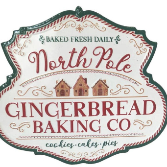 Gingerbread Sign 18x16in