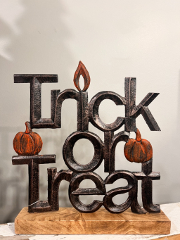 Trick or Treat Metal Sign