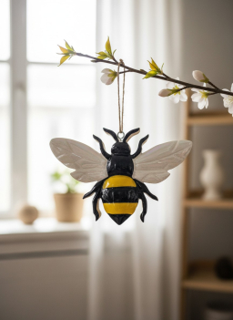 Busy Bee Ornament 5x7in