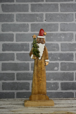 Wooden Santa 5x2x20in