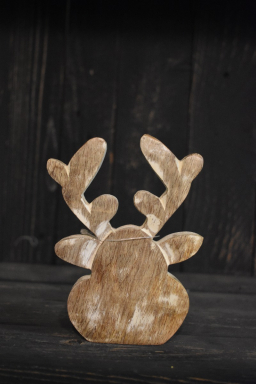 Mango Wood Moose Head 3x4.25in