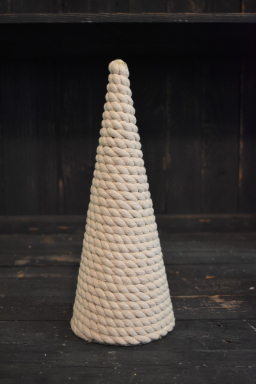 Thick Cotton Cord Cone Tree 4.5x12in