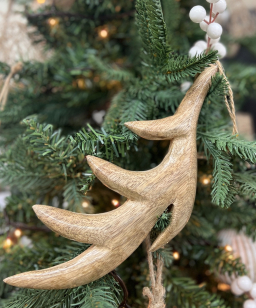 Large Antler Ornament 10x4in