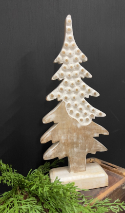 Wooden Beaded Tree 12x5in