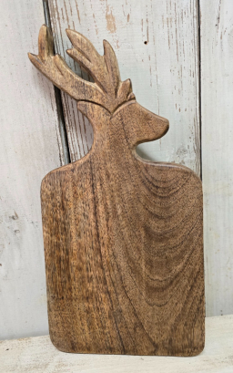Reindeer Chopping Board 16.5x8.5in