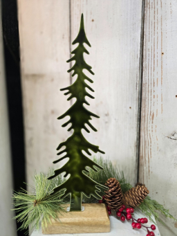 Iron Pine Tree 16x5in