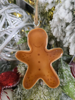 Gingerbread Ornament 3.5x3in