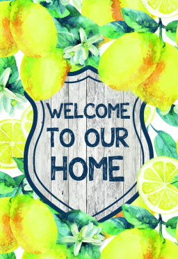 Lemon Orchard Garden Flag 12in by 18in