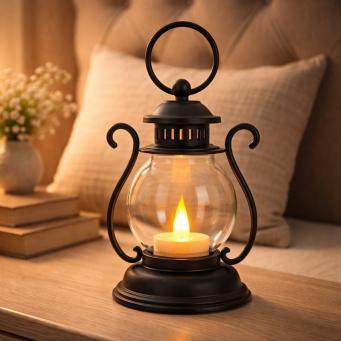 Old Mill Lantern 5x4x10in