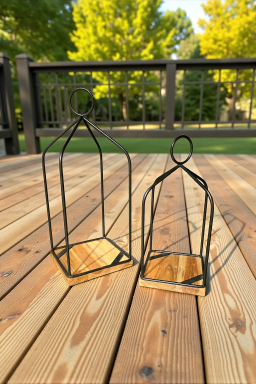Cathedral Arch Lanterns Set of 2 L - 6x6x14in S - 5x5x10in