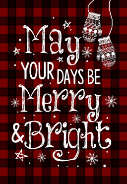 Merry & Bright Garden Flag 12in by 18in