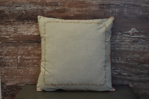 Grateful Thankful Blessed Pillow 20x20in