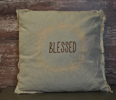 Blessed Pampas Pillow 20x20in