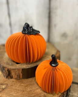 Mini Orange Round Pumpkin 2.5x4in