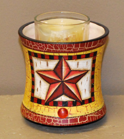 Red Star Small Candle-Votive Warmer 3.75in