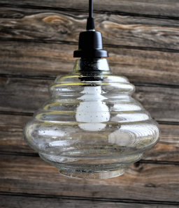 Bubble Glass Pendant Light 7.25x9.5in